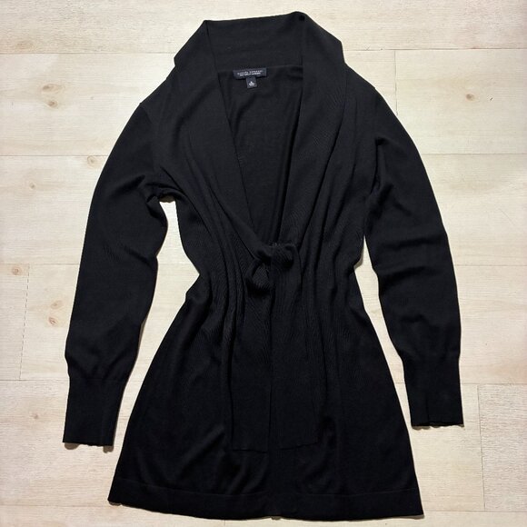 Banana Republic Silk Cotton Cashmere Women's Waist Tie Cardigan Sweater Size M - Picture 1 of 11